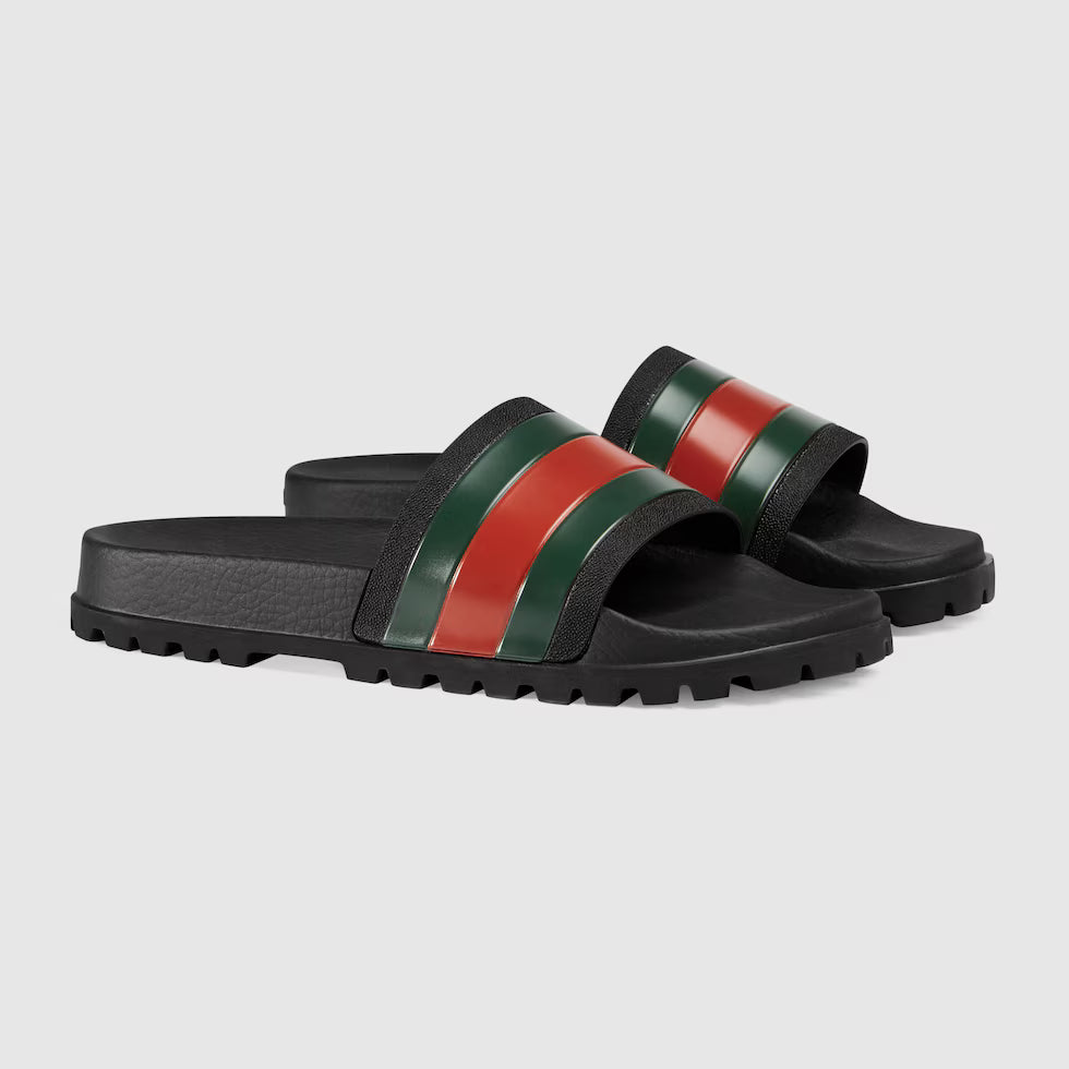 GUCCI "Men's slide sandal with Web"