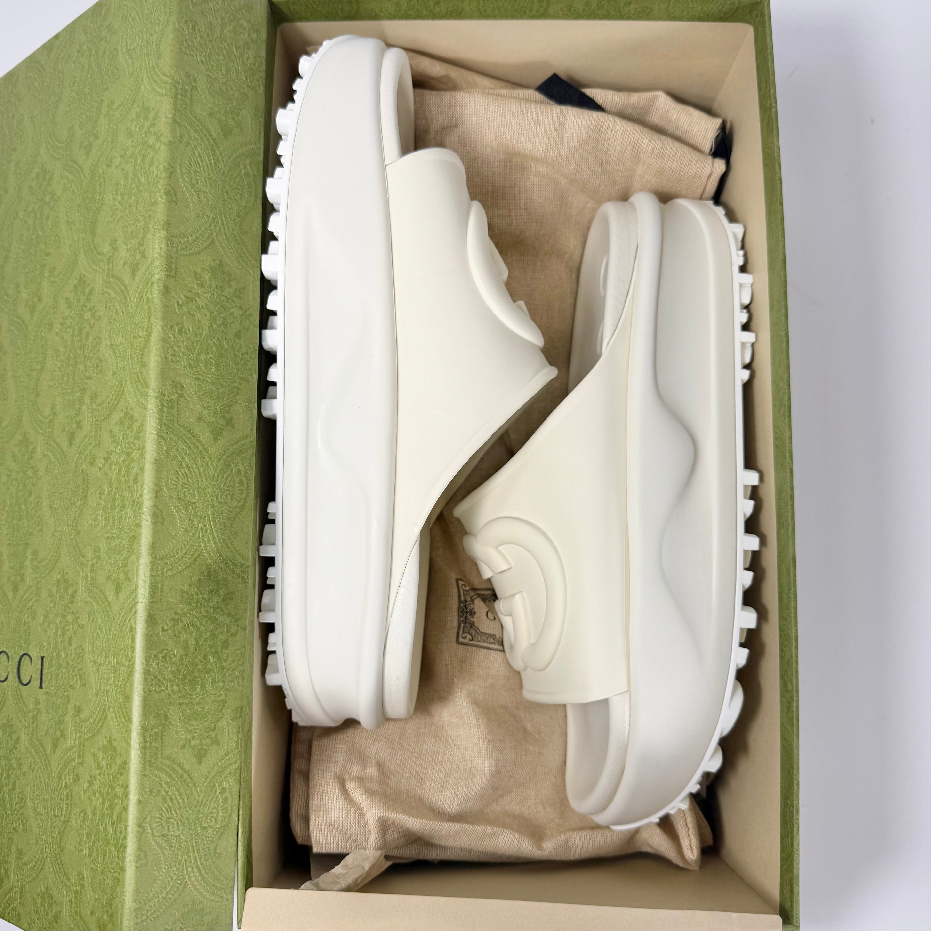 Gucci Interlocking G Platform Slide Sandal - Women’s 11