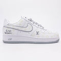 Louis Vuitton x Nike Air Force 1 Monogram Grey Frost Edition (Custom)