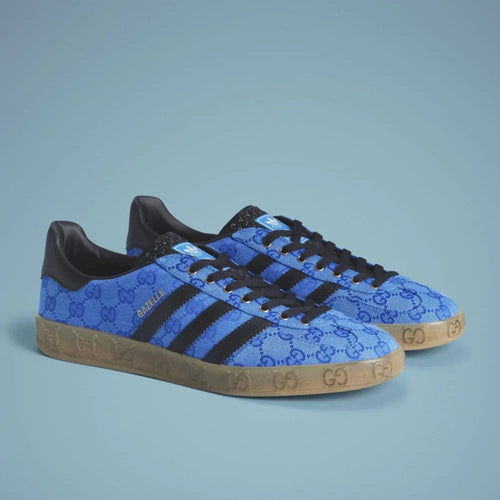 Adidas x Gucci Gazelle ‘Blue GG Monogram’