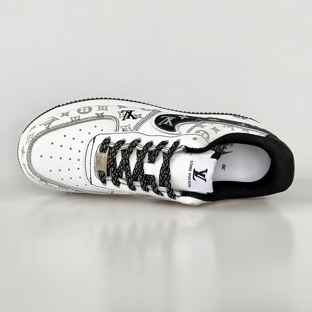 Louis Vuitton x Nike Air Force 1 Monogram Black Edition (Custom)
